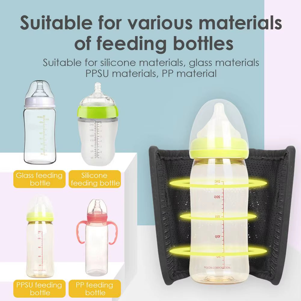 Portable USB Baby Bottle Warmer with Thermostat and Insulation Cover for Intelligent Milk Heating in Vehicle