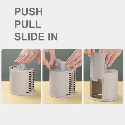 Professional Rotary Cheese Grater and Vegetable Slicer for Fruits, Cookies, Oreos, and Nuts
