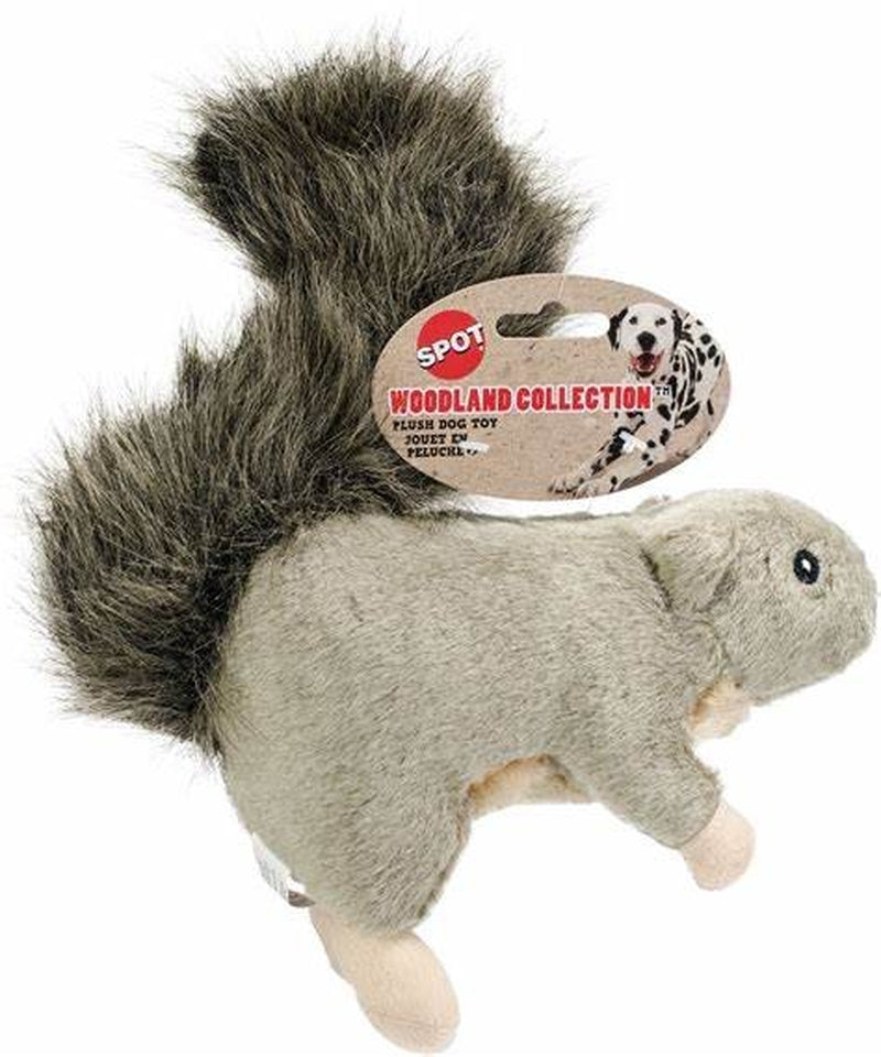 SPOT Ethical Pet Woodland Collection Plush Squirrel with Squeaker Dog Toy