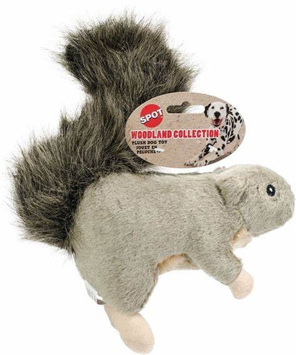 SPOT Ethical Pet Woodland Collection Plush Squirrel with Squeaker Dog Toy