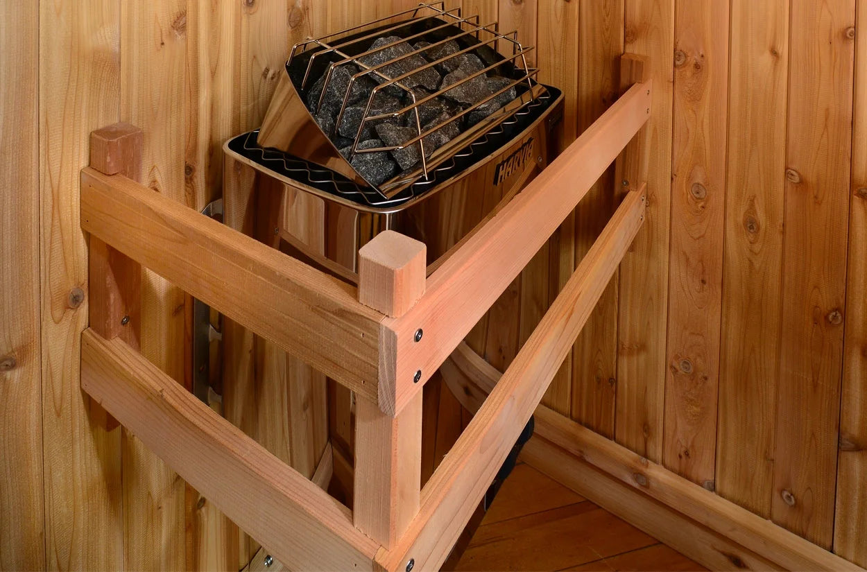 Logan Single-Occupancy Indoor Sauna Crafted from Rustic Cedar