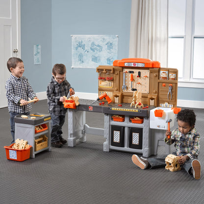 Toddler Workshop Utility Bench with 76-Piece Tool Set