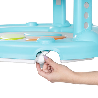 4-in-1 Activity Center Walker with Music and Lights for Enhanced Playtime