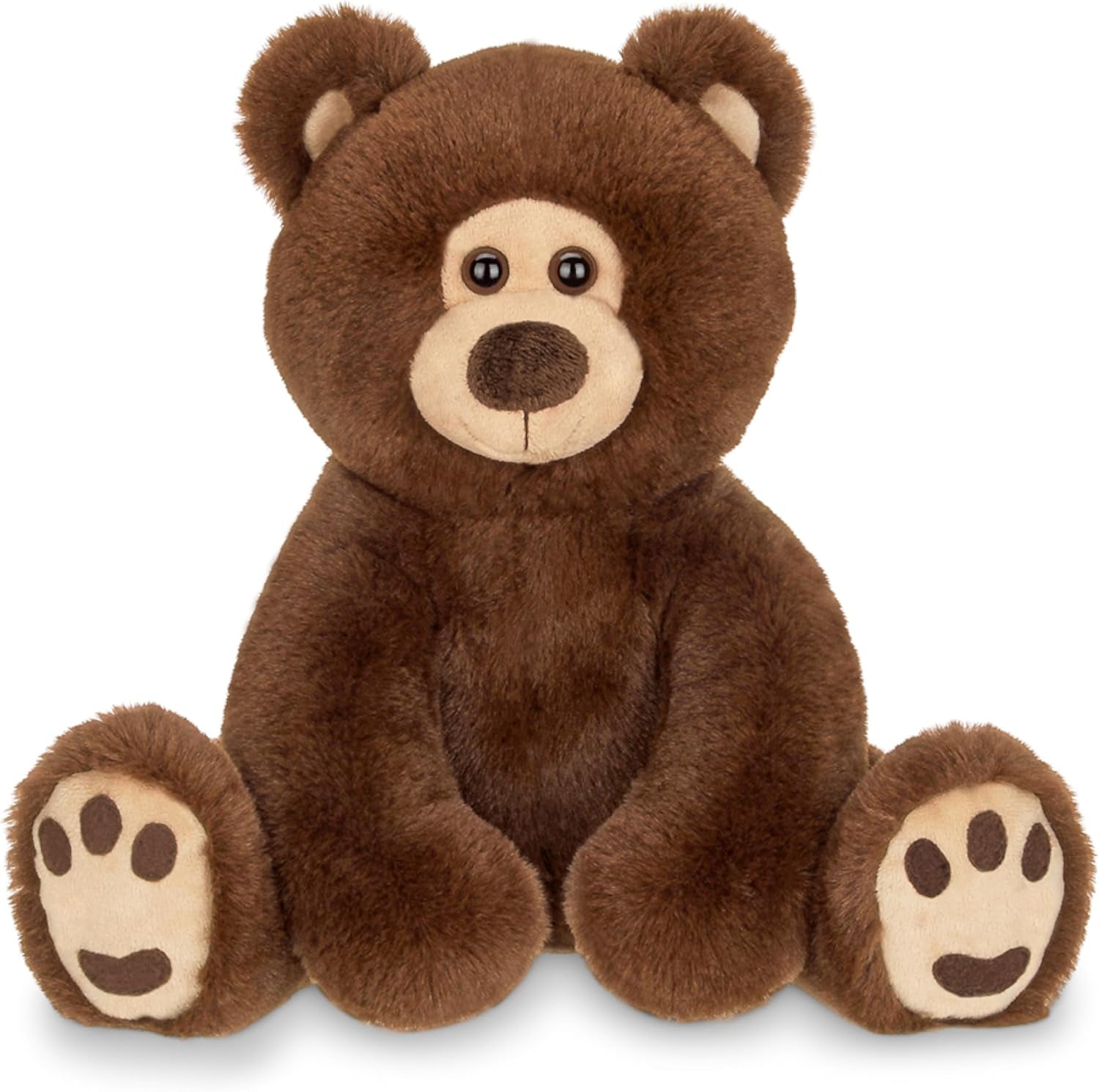 Bearington Lil' Barnaby 11.5" Plush Teddy Bear - Soft and Cuddly Brown Stuffed Animal with Weighted Bottom - Ideal Gift for Children, Plush Collectors, and Baby Showers