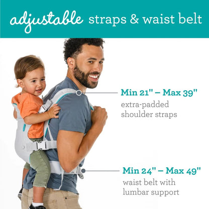 4-in-1 Convertible Baby Carrier with 4 Positions, Accommodates Weights from 8 to 32 lbs, White