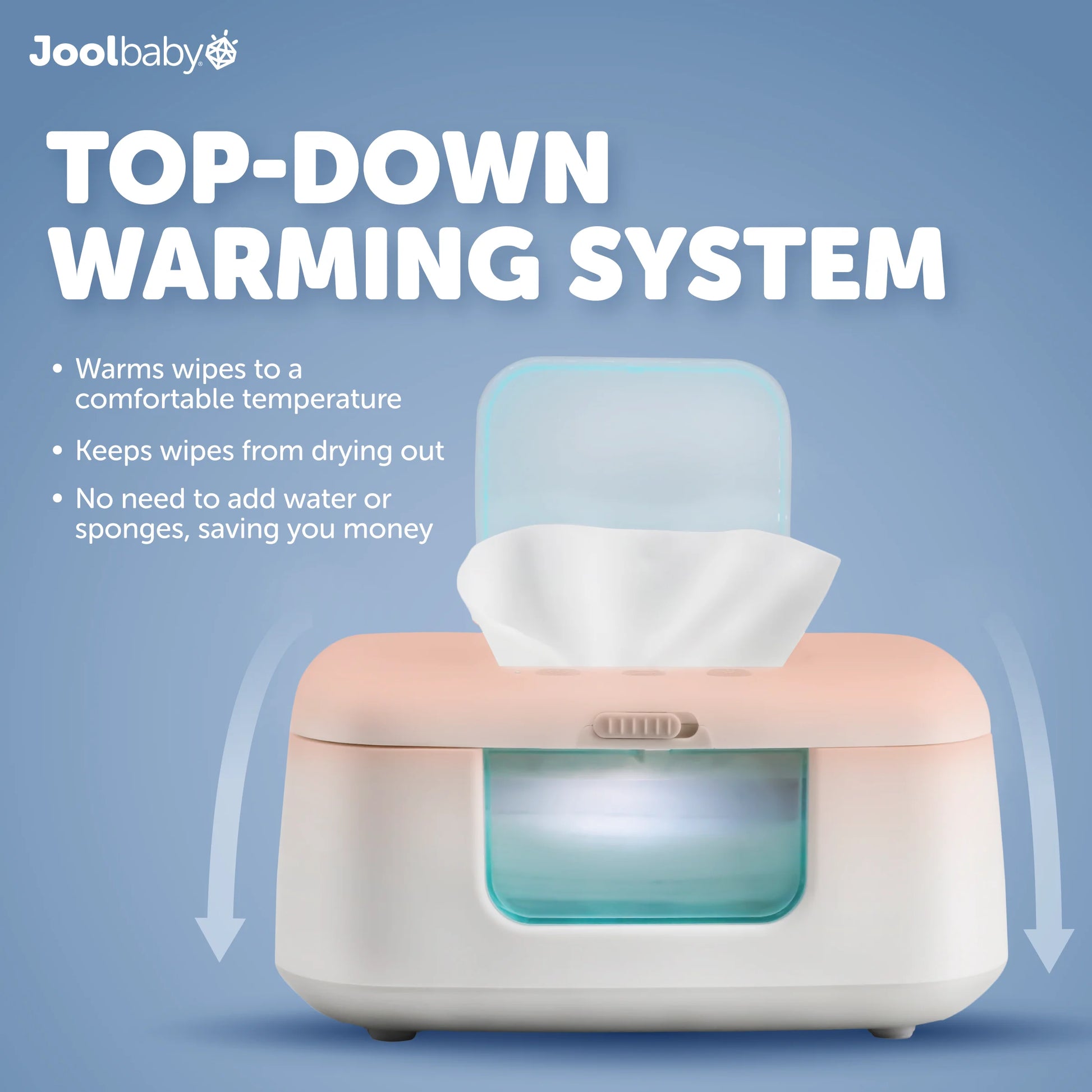 Baby Wipe Warmer and Dispenser with LED Lighting and Adjustable Power Control