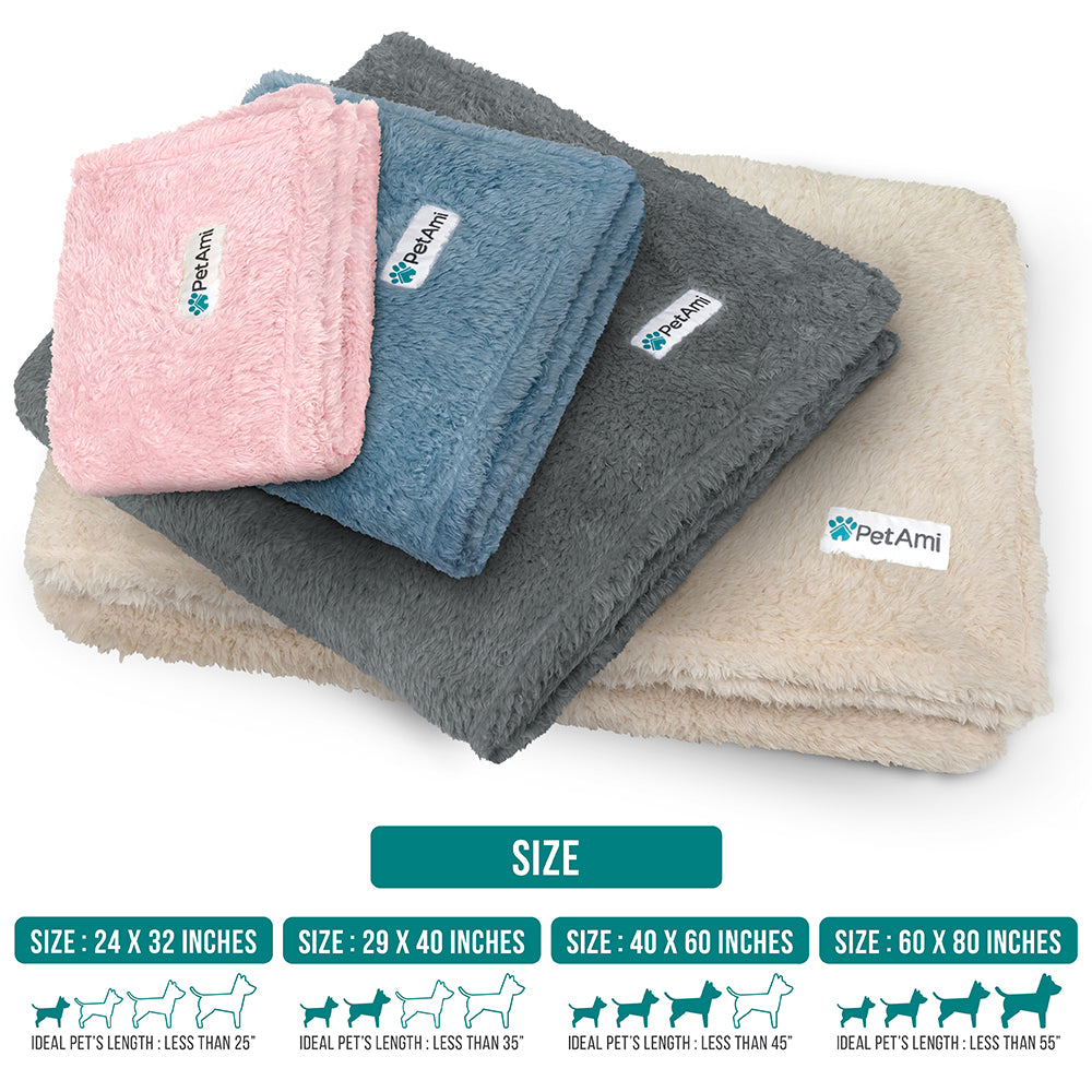 Dog Blanket for Pet Small Medium Large Dog Puppy Cat Soft Fleece Fluffy Sherpa