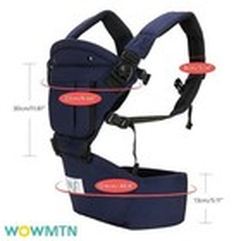 Ergonomic Multi-Functional Baby Carrier with Hip Seat for All-Season Use