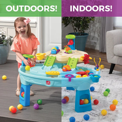 Ball Buddies Adventure Center: Toddler-Friendly Blue Sand and Water Table