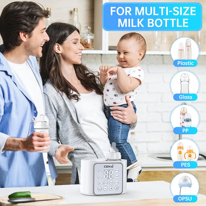 9-in-1 Multi-Function Baby Bottle Warmer: Advanced Milk Heating and Food Defrosting Solution