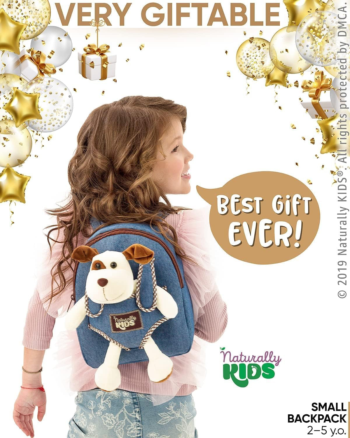 Dog Backpack and Toddler Plush Toy Set - Ideal Gifts for Children Aged 2 to 5 Years