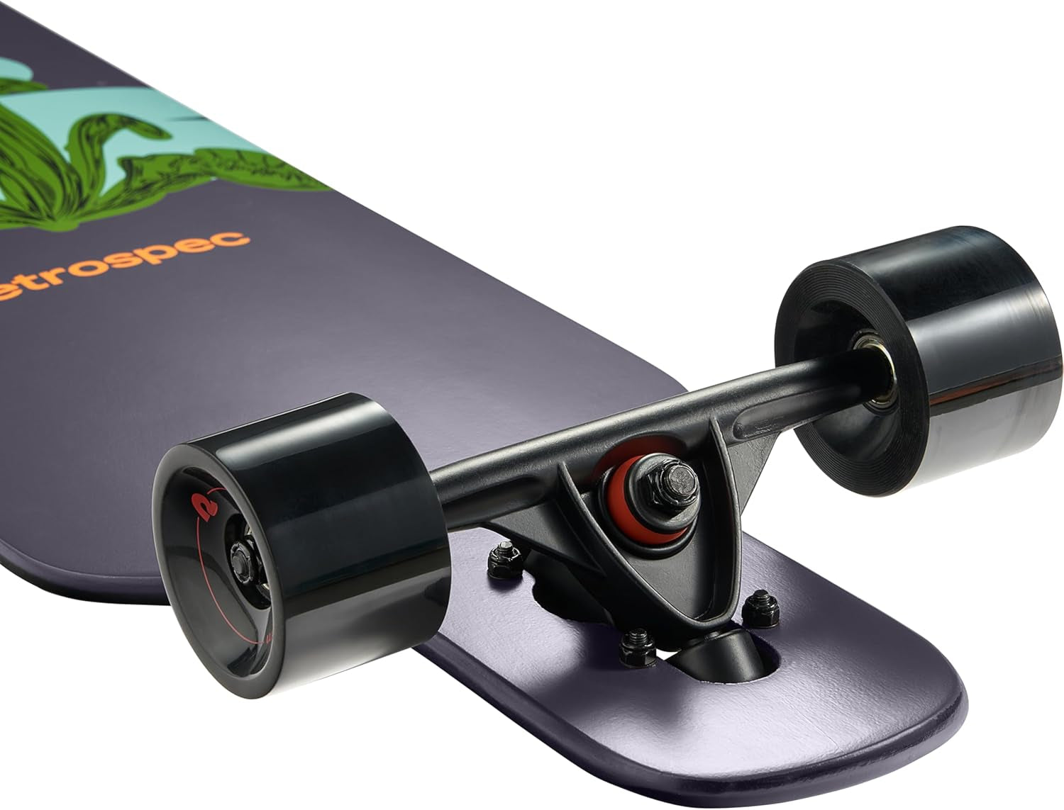 Rift Drop-Through Longboard Skateboard Complete - Canadian Maple Wood Cruiser with Drop-Through Trucks for Commuting, Cruising, Carving, and Downhill Riding