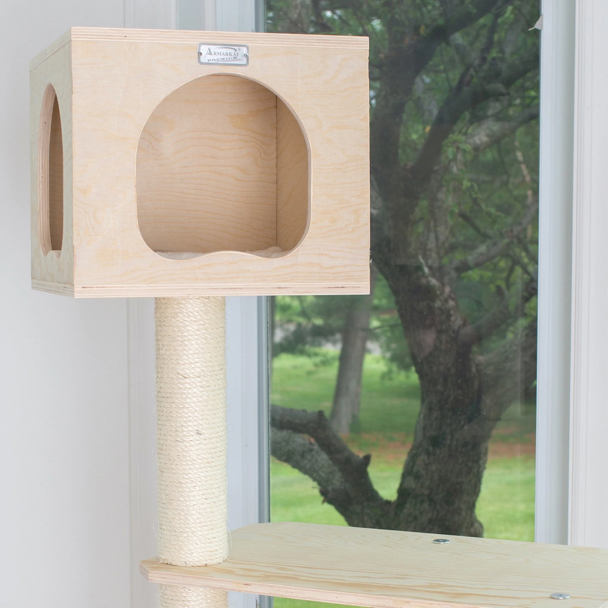 Premium Pinus Sylvestris Wood,Real Wood Cat Tree S8502