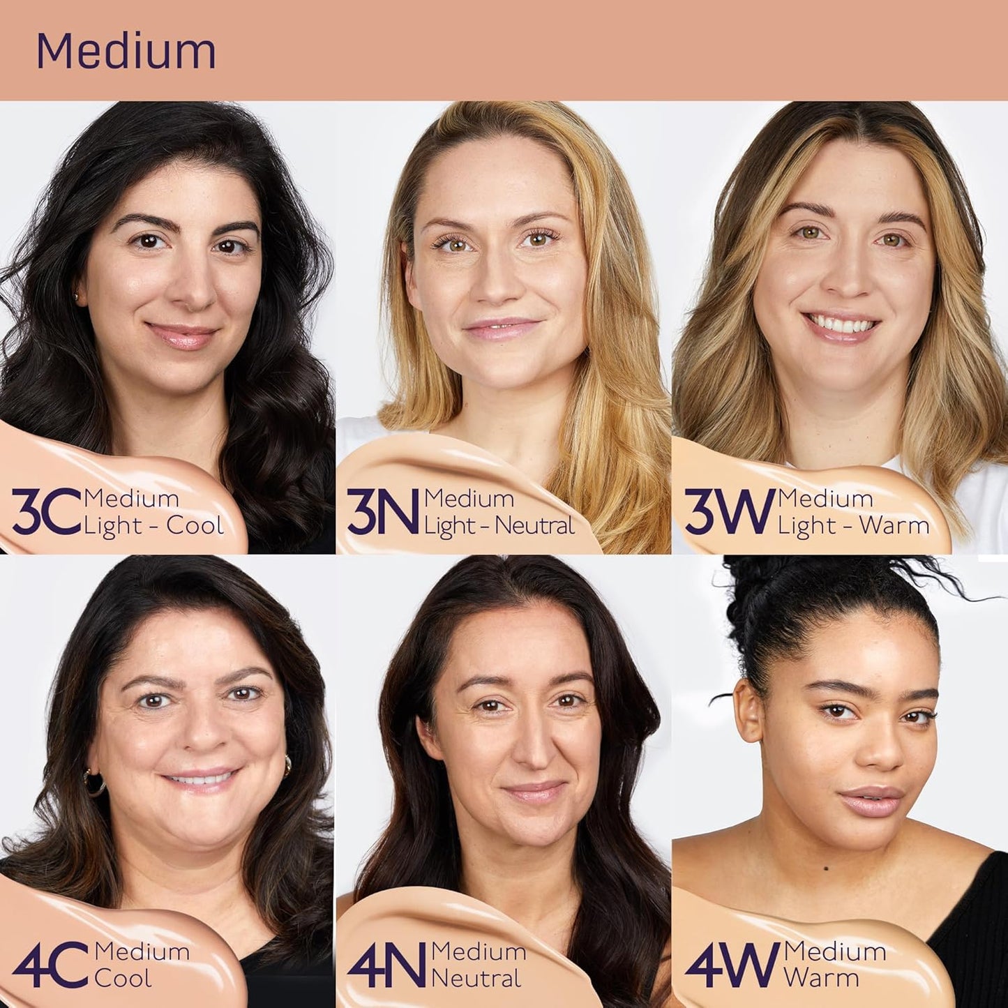 Brightening CC Foundation, Hydrating Serum Foundation, Ultra-Sheer Finish, Vegan & Cruelty-Free, 4W, Medium Warm